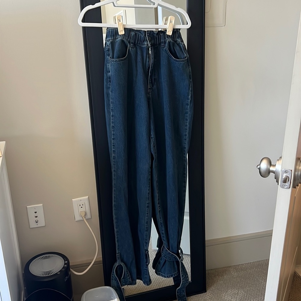 WeWoreWhat paperbag jeans